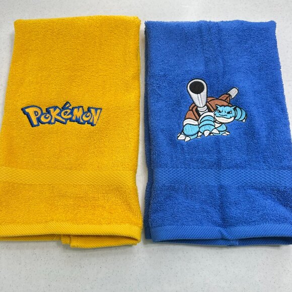 Pokemon Towels Embroidered Hand Towel Set Bathroom Decor - Picture 9 of 15